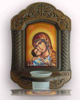 Резбован иконостас на Света Богородица с младенеца - Умиление