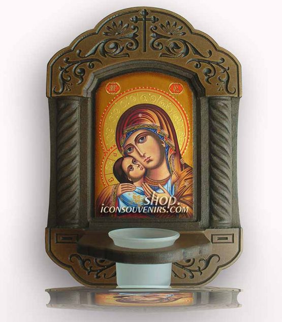 Резбован иконостас на Света Богородица с младенеца - Умиление