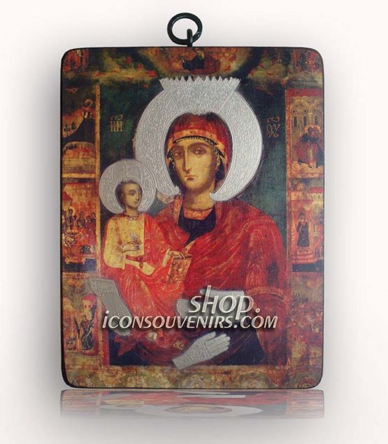 Икона на Света Богородица с младенеца Троеручица Троянски манастир